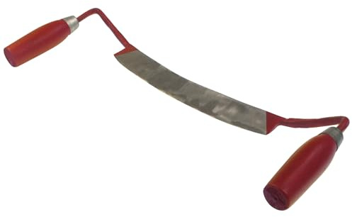 Zugmesser gebogene Form mit 240 mm Ziehmesser Abziehmesser Zugklinge Klinge Abziehklinge Bogenbau Zug Messer Zieh Messer Schaber Rindenschäler Entrinder Zieheisen Abzieheisen Zugeisen