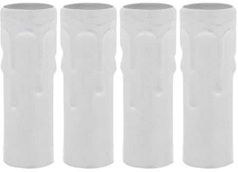 ELAYARD Couvercle De Base De Lustre Manchon De Base De Lampe À Bougie E14 Tube Pour Porte-Lampe De Lustre Pièces D'Éclairage Intérieur 4 Pièces 8.00X2.50X2.50 cm