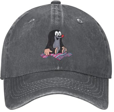 Mole Krtek Kleiner Maulwurf Niedlicher Cartoon-Unisex-Baseballkappe Mütze aus Watte Mütze Outdoor-Workouts Weiche Sonnenkappe
