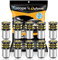 JAVR 10PCS 1142 BA15D Blanc chaud 3000K Ampoules LED 3014 54-SMD Lampes de remplacement pour 12V Intérieur RV camping-car Éclairage de remorque Feu de cour de bateau Ampoules de frein arrière