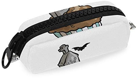 Montoj Große Kapazität Federmäppchen Halloween Grab Cupcake Make-up Pinsel Organizer Tasche Leinen Beutel