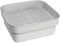 Brabantia Washing Up Bowl with Removable Draining Tray (Light Grey) Ideal for Rectangular/Square Kitchen Sinks (34.4 x 37.4 x 16.1cm)