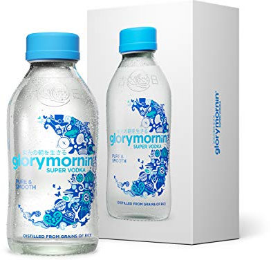 GLORY MORNIN' SUPER VODKA - Pure & Smooth - milder Super Premium Wodka gebrannt aus 100% Reis in edler Geschenk Box - 0,35l - 40% Vol.