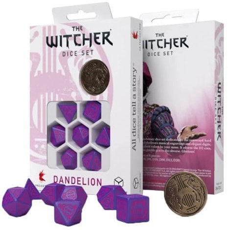 Q-Workshop WDA3R - The Witcher Dice Set: Dandelion – The Hearts' Conqueror (7)