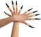 Dapuly Lot de 10 faux ongles de vampire zombie pour Halloween, noir, rouge, sorcière, effrayant, faux doigts, kit de décoration d'ongles, accessoires de décoration des ongles