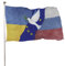 Ukrainische Flagge, Banner, Ukraine Russland Friedensvogel Druck, Ukrainische Nationalflaggen, lebendige Farben und UV-beständige Flaggen, Rasendekoration, 120 x 180 cm