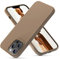 OIIAEE Silicone Case Designed for iPhone 13 Pro Max Case, Ultra Slim Shockproof Protective Liquid Silicone Phone Case with Soft Anti-Scratch Microfiber Lining, 6.7 inch, Light Brown