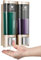 Distributeurs de savon de douche, distributeur de shampooing et après-shampoing, distributeur mural de savon pour les mains, pompe 2x200 ml, hôtel, cuisine (doré)