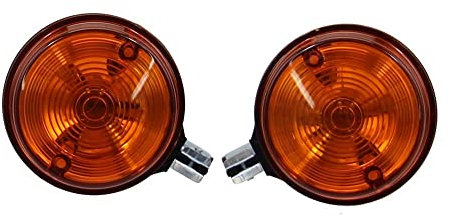 2x Blinker hinten rund Orange E-Zeichen für Simson S51 S50 SR50 MZ ETZ TS 150 250