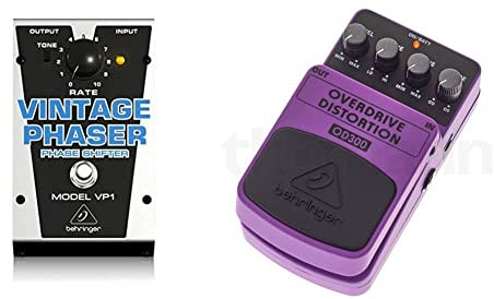 Behringer VP-1 Vintage Phaser & OVERDRIVE/DISTORTION OD300 2-Mode Overdrive/Distortion Effects Pedal
