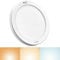 Youtob Motion Sensor Light LED Ceiling Light with 30s/180s Timeout Adjustable 3 Colors,18W 1500lm Round Lighting Fixture for Porches, Closets, Stairs(3000k/4000k/6500k Available) (White