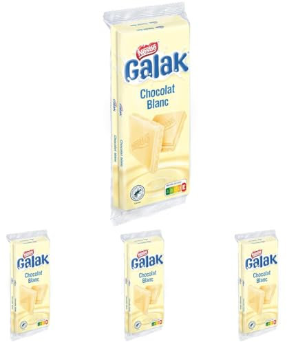 Galak - Tablette Chocolat Blanc - 2x100g - Lot de 8