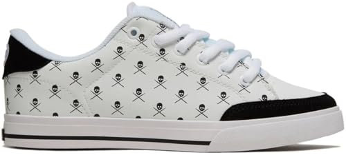 C1RCA Lopez 50 AL50 Sportschuhe Skateboard Unisex White Black Skulls 2024 Originalprodukt garantiert, Black White Skulls, 44 EU