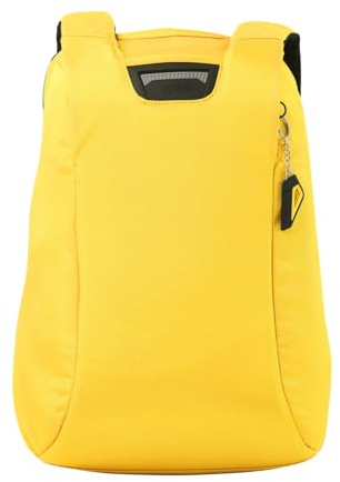 TOTTO - Mochila para Ordenador Portátil de 15,4 Pulgadas, Modelo Bunker Pack 4.0, Sistema RFID Blocker, Repelente a Líquidos, Espaldar Ergonómico y Correa para Pecho, Color Super Lemon