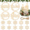MQIAN Adventszahlen Holz 1-4,Adventskranz Deko,Kerzen Adventskranz Anhänger,Adventskerzen Mit Zahlen,Adventskranz Zahlen,Zahlen Adventskranz 1 2 3 4 Holzanhänger Adventskränze Weihnachten