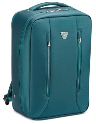 RONCATO CITY 3.0 Zaino da Viaggio, dimensione cabina underseat 40x25x15/20 | Espandibile con zip - Smeraldo