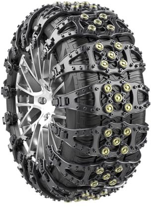 THBNKPE Schneeketten für Audi A6 Wagon C8 2018-2025,Autos Reifenketten Automatischem Spanner Notfall Schneereifenketten rutschfeste Langlebige Außenzubehör,A2-20 Packs for 165-235 Tires