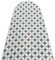 TUOLON Bügelbrettbezug Made in Italy 47 x 140 cm Universal für Dampfbügeleisen praktisch und weich Bügelbrettbezug mit Gummizug Abdeckung - Weiß und Grau