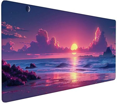 Alfombrilla Ratón Varar, Alfombrilla Ratón XXL 700x300x3mm, Gaming Mouse Pad con Base de Goma Antideslizante, Alfombrilla Raton Impermeable para Accesorios Pc Gaming, Regalos para Hombre, Rosado 4-X-E