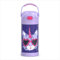 THERMOS FUNTAINER Bouteille d'eau avec paille – 355 ml – Bouteille d'eau isotherme en acier inoxydable pour enfants avec couvercle, motif caticorns frais