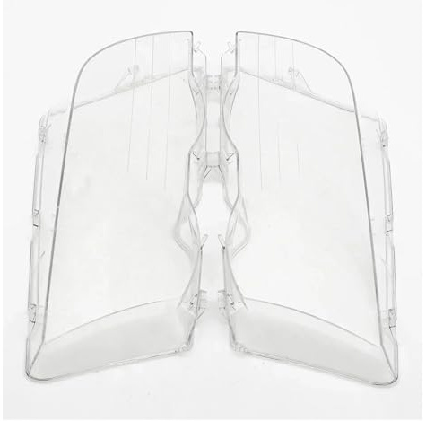 Cubierta Lente Faro para E46 Serie 3 De 4 Puertas 1998-2001 Cubierta Faro Coche Pantalla Lámpara Cubierta Carcasa Brillante Impermeable Cubierta Lente Faro Delantero Cubierta Faro Lentes(Left)