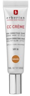 Erborian - CC Cream with Centella Asiatica- Color Correcting Cream with Healthy Glow Effect - Natural and Luminous Finish - Long-Lasting Hydration - Korean Cosmetic Care - Caramel 15 ml