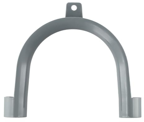 FACAIIO Drain Outlet Hose Hook Pipe for Washing for Machines and Dishwashers, U-Shaped PVC Bend with Tie for Drain Hose, Gray PP Plastic Accessory