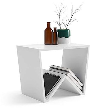 MOBILI FIVER, Emma Couchtisch, Weiß, matt, Made In Italy