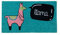 Fisura - Fußmatte außen Llama aus Kokosnuss mit Rutschfester PVC-Rückseite. Lustige Welcome Fußmatte. Handbemalt. Größe: 70 cm x 40 cm. Farben : blau