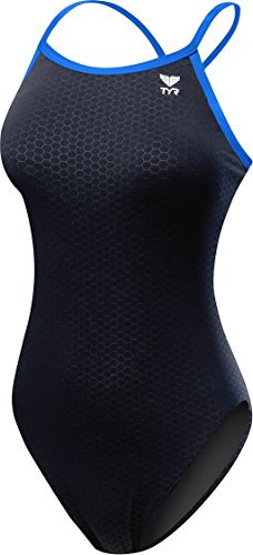 Tyr Hexa Diamondfit Durafast Elite, Intero da Allenamento Nuoto Donna, Nero, 32