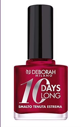 DEBORAH Smalto 0 Days Long N.897, Tenuta Fino A 0 Giorni Senza Ritocco O Lampada Uv, Per Unghie Nutrite E Luminose, Fire Heart