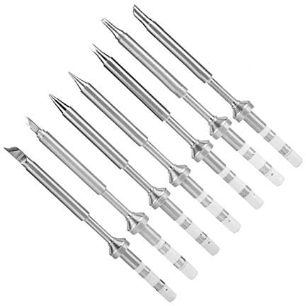 7pcs Mini punta del saldatore in acciaio inossidabile punte di ricambio per TS100 saldatore
