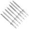 7pcs Mini punta del saldatore in acciaio inossidabile punte di ricambio per TS100 saldatore