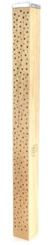 Bienenhotel Stamm Insektenhotel Wildbienen Eiche Massivholz Hartholz Wildbienenhotel Nisthilfe Bienen (Natur unbehandelt, 100 cm)
