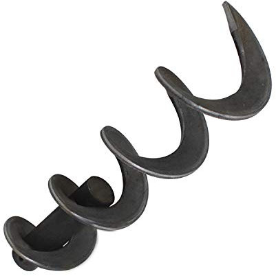 Tornillo sinfin para carga de pellets 200 300 400 500 600mm transportador sinfin estufa biomasa (Longitud total 300mm)