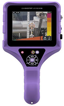 LEAKSHOOTER-LKS1000-V2+ Lecksucher mit integrierter Digitalkamera, mit Kopfhörer, Transportkoffer aus schlagfestem ABS, USB-Anschlusskabel, Lecksucher für Gas, Klimaanlage uvm.