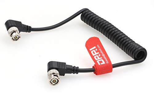 DRRI 1080p 3G HD-SD BNC a ángulo recto BNC Spring Video Cable 75ohm para configuraciones ROJAS Gemini/Steadicam