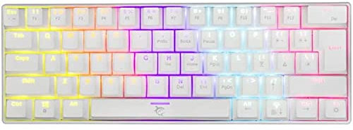 White shark Shinobi 60% Mechanisch Toetsenbord - Wit - Blauwe Switch