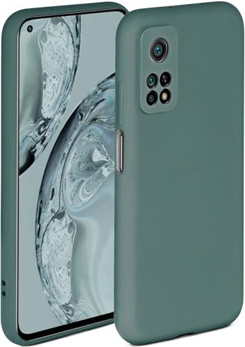 ONEFLOW Soft Case für Xiaomi Mi 10T / Mi 10T Pro Hülle aus Silikon mit Kameraschutz, Silikonhülle mit erhöhtem Schutz fürs Display, Backcover Schutzhülle, weiche Handyhülle, Petrol