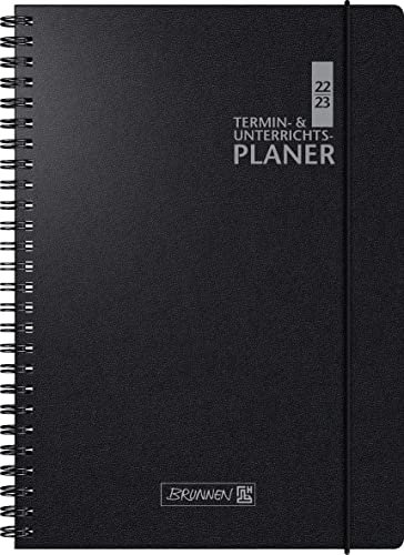 Brunnen Schülerkalender Lehrer-Sortiment 2022/2023 Überformat A4: 23 x 29,7 cm schwarz: 2 Seiten = 1 Woche, 1075761903