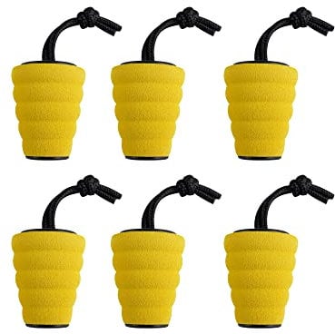 ILOKNZI 6 Piece Yellow Kayak Scupper Plug, Kayak Scupper Plugs Bung Kit suit for Kayak Canoe Drain Holes Stopper Bung,kayak accessories scupper plugs for kayak