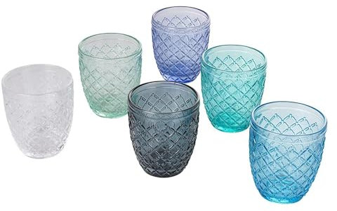 Villa d'Este Home Tivoli 5911620 Castle Ozean Wasserglas, 325ml Kapazität, 6 Stück