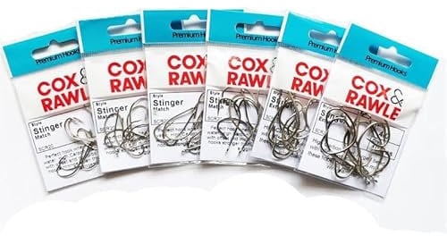 Cox & Rawle Stinger Sea Fishing Hooks Size 2/0 QTY 8