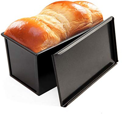 Moule à pain avec couvercle anti-adhésif en acier au carbone pour la cuisson du pain, des gâteaux, des ustensiles de cuisine