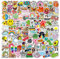 100 Stück niedliche kawaii Anime Vinyl Aufkleber sticker stickers für auto Laptop Kinder Teenager Erwachsene (frisches Muster)