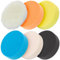 Autolock 5 Polierpads, 6Pcs 5.6inch 140mm Face für 5 Zoll Backing Plate Compound Schwamm und Wolle Pads Schneiden Polierpad Kit für Auto-Puffer Polierer, Polieren und Wachsen