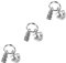 Didiseaon 3pcs Sloth Keychain Men Decor Outdoors for Men Key Decor Backpack Keychain Accessories Key Fob Phone Watching Holder Man Metal Phone Stand Animal