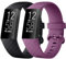 AK 2 Stück Ersatzarmband Kompatibel mit Fitbit Charge 3 Armband/Fitbit Charge 4 Armband,TPU Sport Verstellbares Uhrenarmband für Damen und Herren