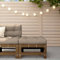 ZEYUAN Gartenhocker mit Kissen Honigbraun Massivholz Kiefer, Balkon Hocker, Fusshocker Garten, Hocker Garten, Fußhocker Für Sessel, Gartenmöbel Hocker 825670