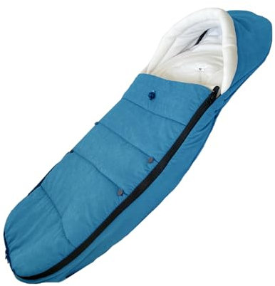 Brogtorl Chancelière Universelle pour Poussette - Compatible avec Babyzen YOYO/YOYO2, Stokke YOYO3 et Bugaboo, Tissu Anti-Vent et Isolant, Nettoyage Facile (Bleu Ciel)